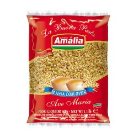 Macarrão Com Ovos Santa Amália Ave Maria 500g